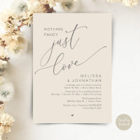 Nothing Fancy, Just Love, Wedding Reception