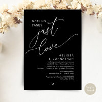 Nothing Fancy, Just Love, Wedding Reception