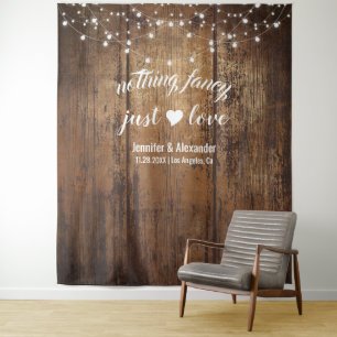 Nothing Fancy Just Love Wedding Reception Tapestry