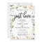 Nothing Fancy Just Love Wedding White Cream Floral