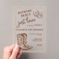 Nothing Fancy Just Love Western Horseshoe Wedding