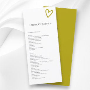 Nothing Fancy Order of Service Colourful Program