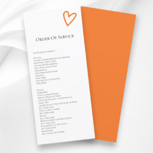 Nothing Fancy Order of Service Colourful Program