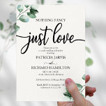 Nothing Fancy Wedding Greenery Budget Invitations<br><div class="desc">Nothing Fancy Wedding Greenery Budget Invitations</div>