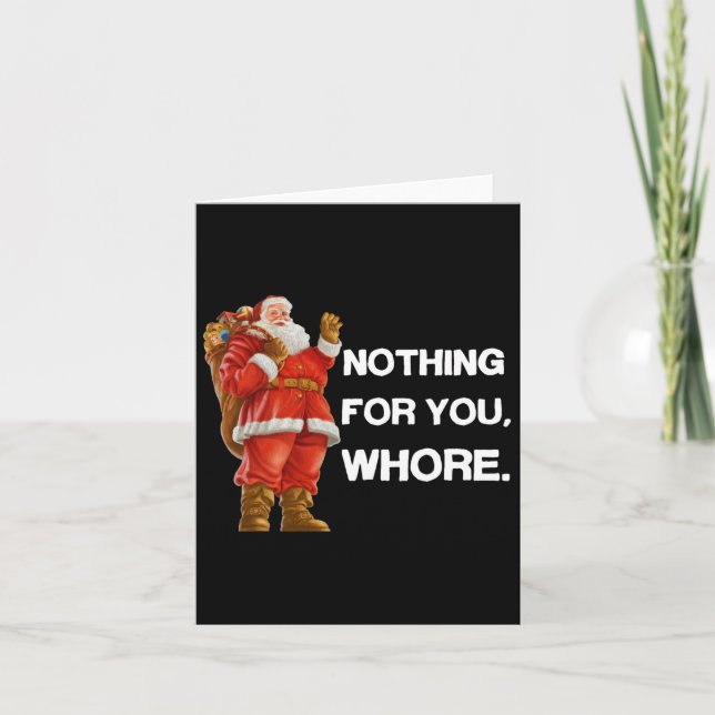 Nothing For You  Card (Front)
