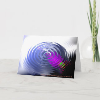 Nothing in the cry of cicadas card