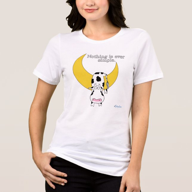 NOTHING IS EVER SIMPLE by Sandra Boynton Tri-Blend Shirt (Front)