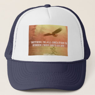 Nothing is Hidden From God Scripture hat
