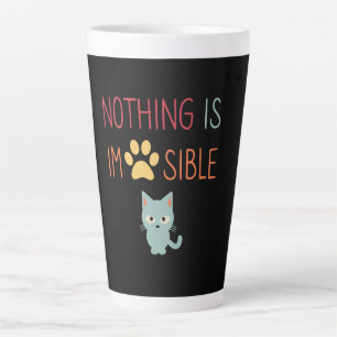 Nothing Is Impossible (Impawsible) cute cat Latte Mug
