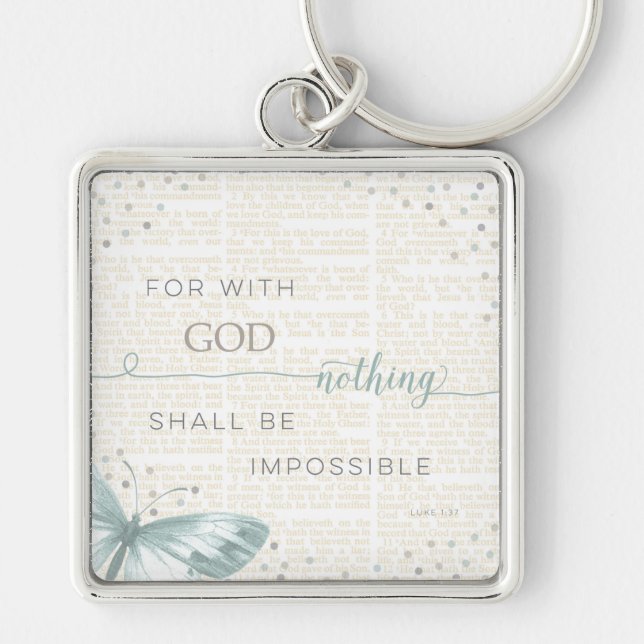 Nothing Is Impossible Key Ring (Front)
