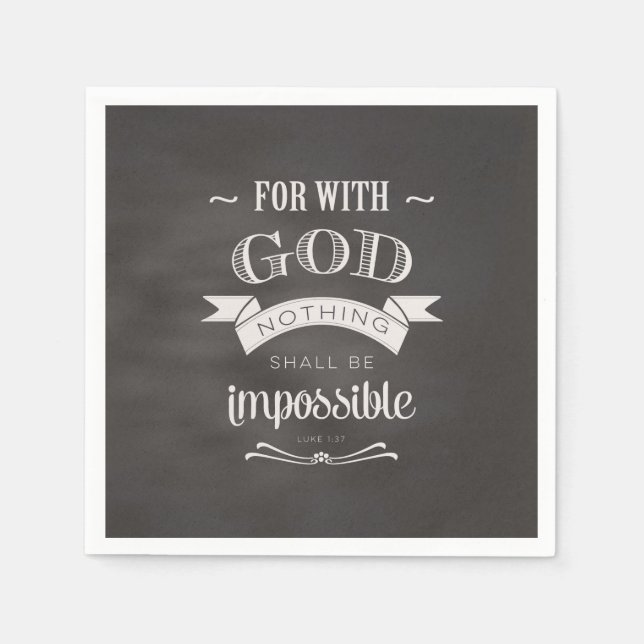 Nothing Is Impossible Napkin (Front)