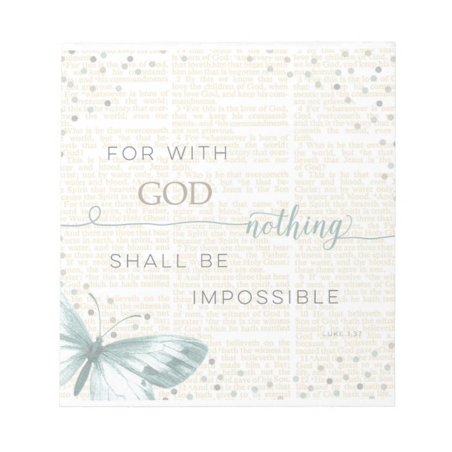 Nothing Is Impossible Notepad (Front)
