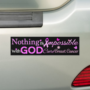 Nothing is Impossible With GOD Bumper Sticker