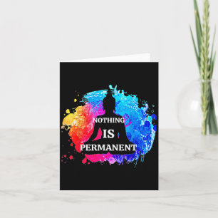 Nothing Is Permanent Buddhism Buddha Meditation Qu Card