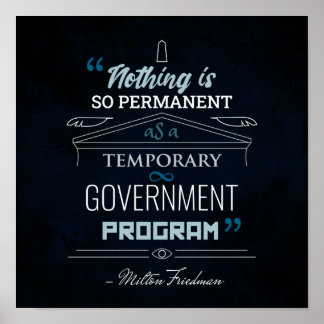 Nothing is So Permanent - Friedman Poster