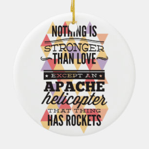 Nothing Is Stronger Than Love Ceramic Tree Decoration