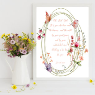 Nothing is too hard for you. poster