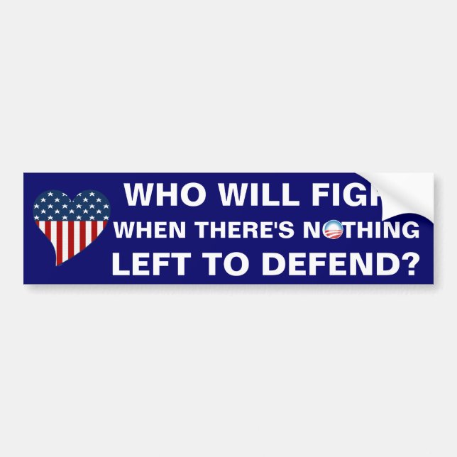 Nothing Left to Defend Bumper Sticker (Front)