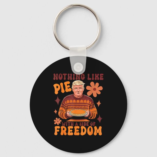 Nothing Like E With A Side Of Dom Funny Trumpkin E Key Ring (Front)