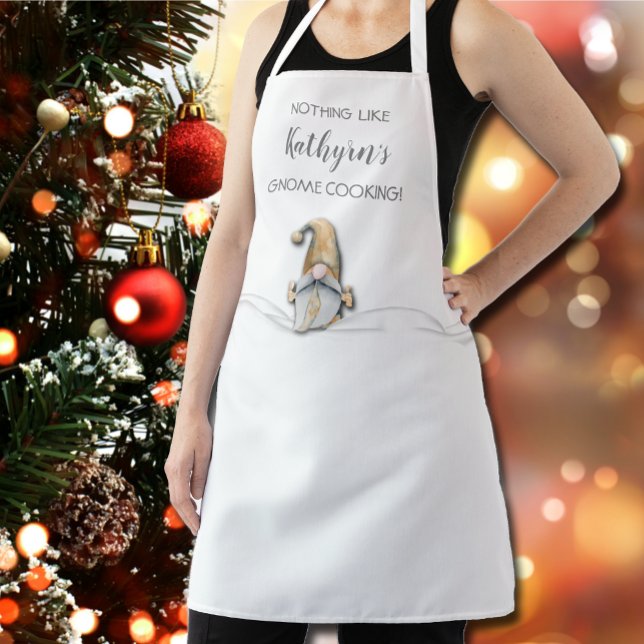 Nothing Like Gnome Cooking Personalized Apron (Creator Uploaded)