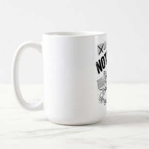 NOTHING MAKES SENSE Brutalist Anti Design Statem Coffee Mug