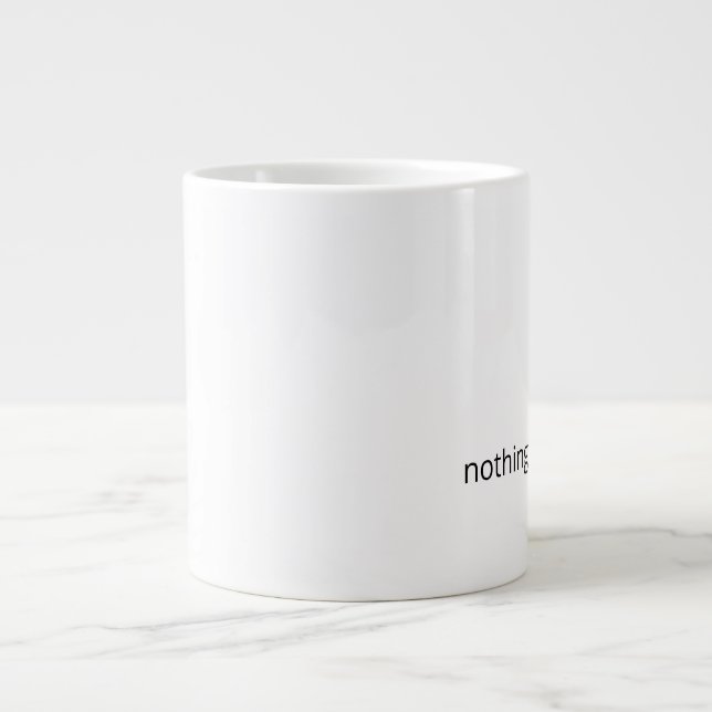 Nothing Needs Fixing – Minimal Support Coffee Large Coffee Mug (Front)