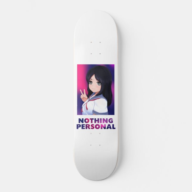 Nothing Personal - School Girl Skateboard Deck (Front)
