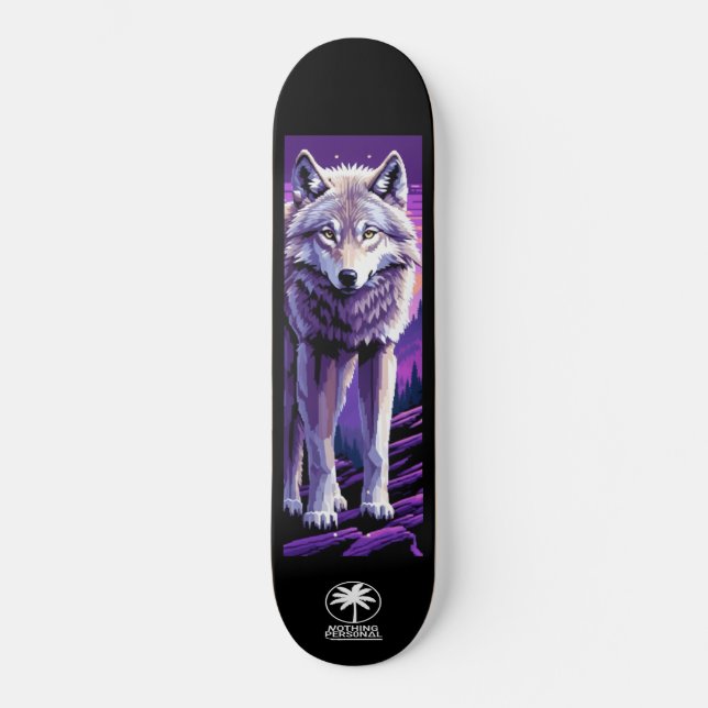 Nothing Personal Twilight Wolf Skateboard (Front)