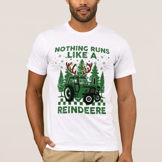 Nothing Runs Like A Reindeers T Shirt Design (Front)