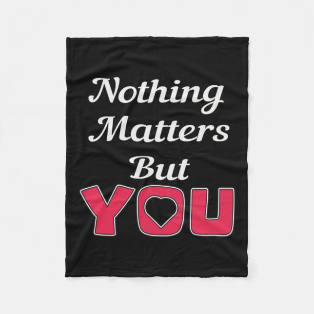 Nothing S But You Sticker  Fleece Blanket (Front)