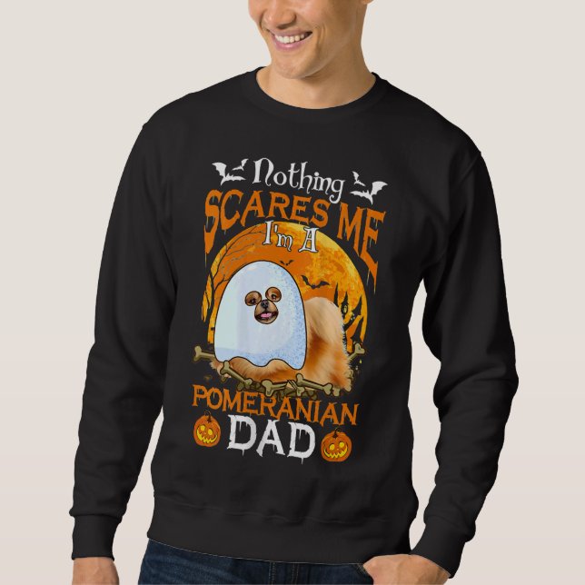 Nothing Scares Me I M A Pomeranian Dad Tank Top (Front)
