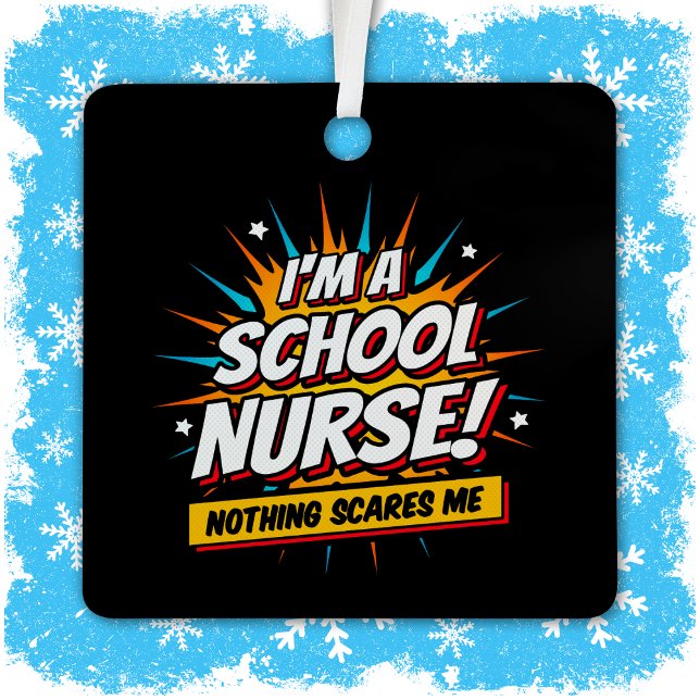 Nothing Scares Me School Nurse Appreciation Metal Tree Decoration (Creator Uploaded)