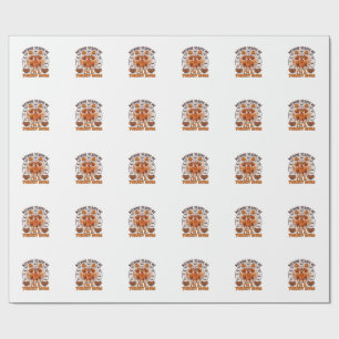 Nothing Scares Me Turkey Mum Halloween Nurse Ghost Wrapping Paper