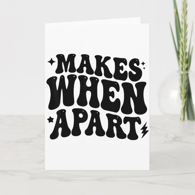Nothing Sense We’re Funny Retro Quote Design  Card (Front)