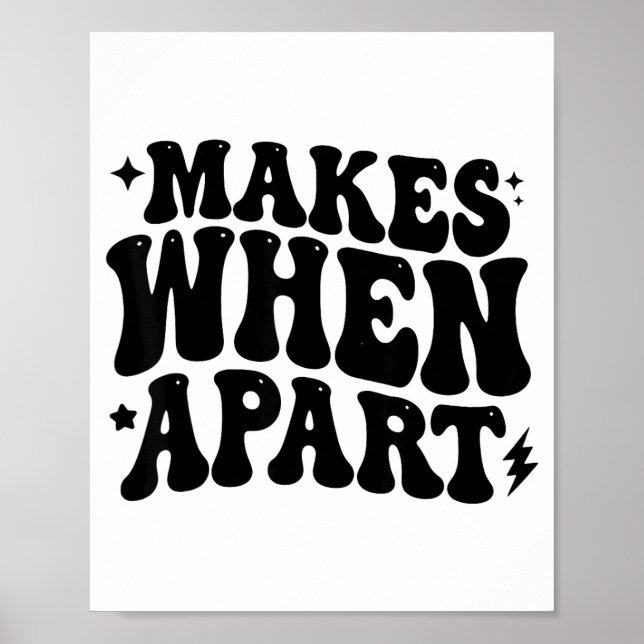 Nothing Sense We’re Funny Retro Quote Design  Poster (Front)
