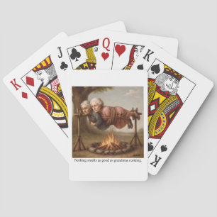 Nothing smells as good as grandmas cooking. playing cards