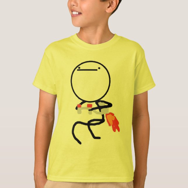 Nothing To Do Here Jet Pack Guy T-Shirt (Front)