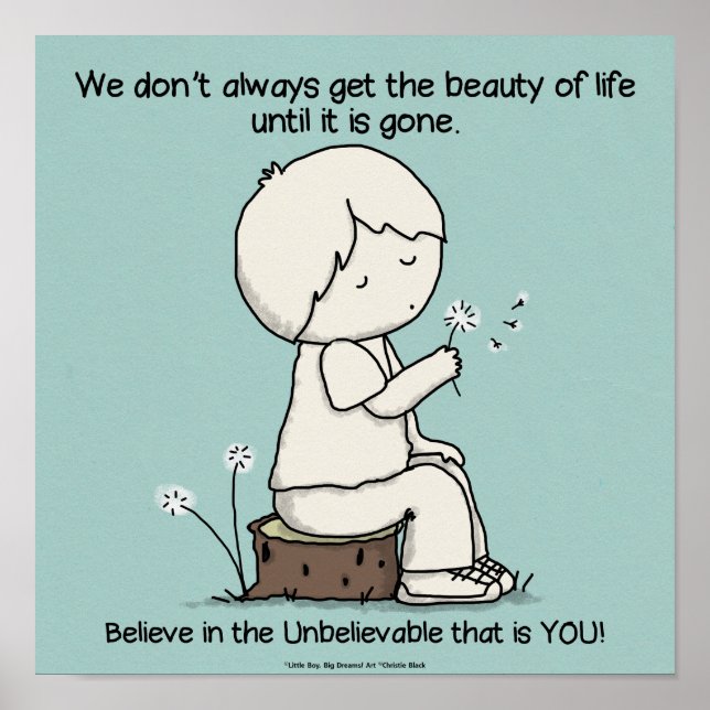 Notice the Beauty of Life Poster (Front)