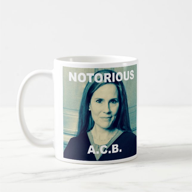 NOTORIOUS A.C.B. SCOTUS COFFEE MUG (Left)