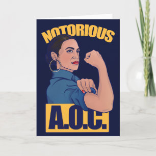 Notorious AOC alexandria ocasio cortez retro rosie Card