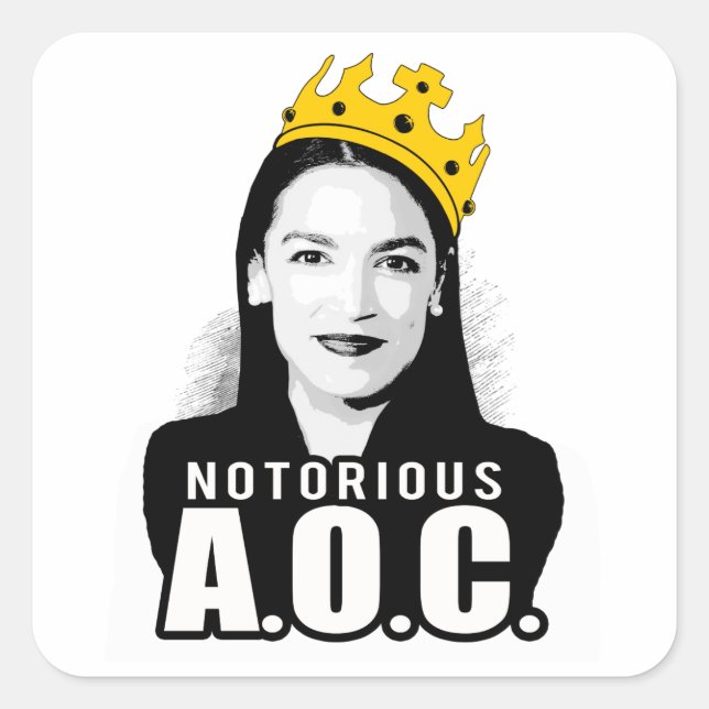 Notorious AOC Square Sticker (Front)