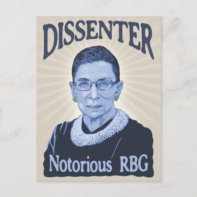 Notorious Dissenter Postcard (Front)