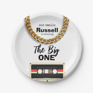 Notorious One 1st Birthday Paper Plate
