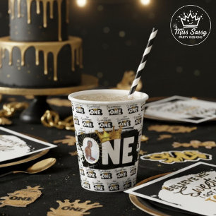Notorious One Hip Hop 1st Birthday Photo Paper Cups