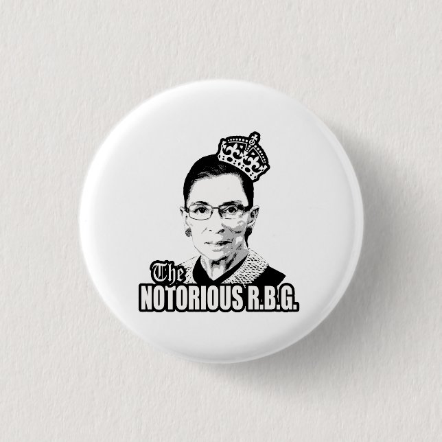 Notorious R.B.G. 3 Cm Round Badge (Front)