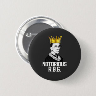 NOTORIOUS R.B.G. 6 CM ROUND BADGE