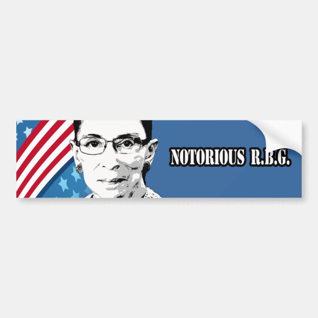 Notorious R.B.G. Bumper Sticker (Front)