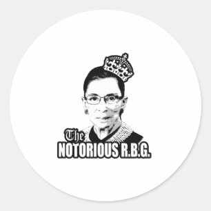 Notorious R.B.G. Classic Round Sticker