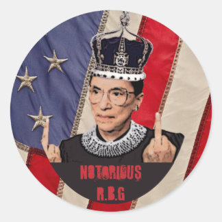 Notorious R.B.G. Classic Round Sticker