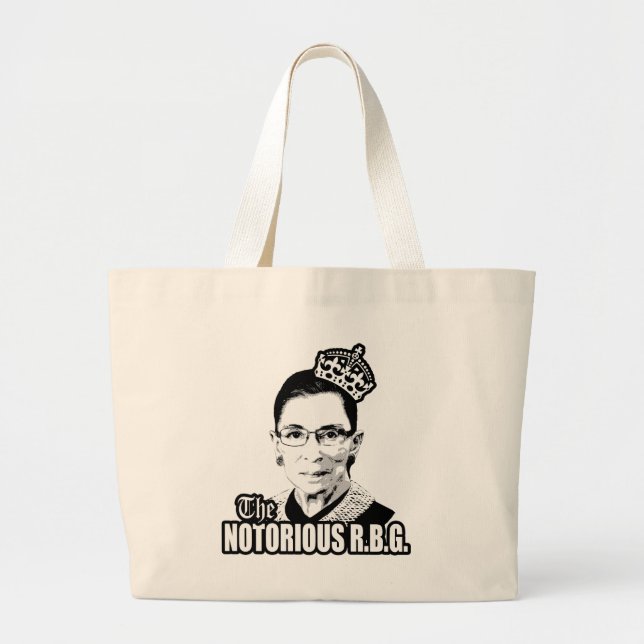 Notorious R.B.G. Large Tote Bag (Front)